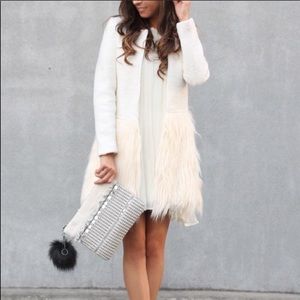 Jackets & Coats - White Faux Fur Topper Jackets & Coats - White Faux Fur Topper